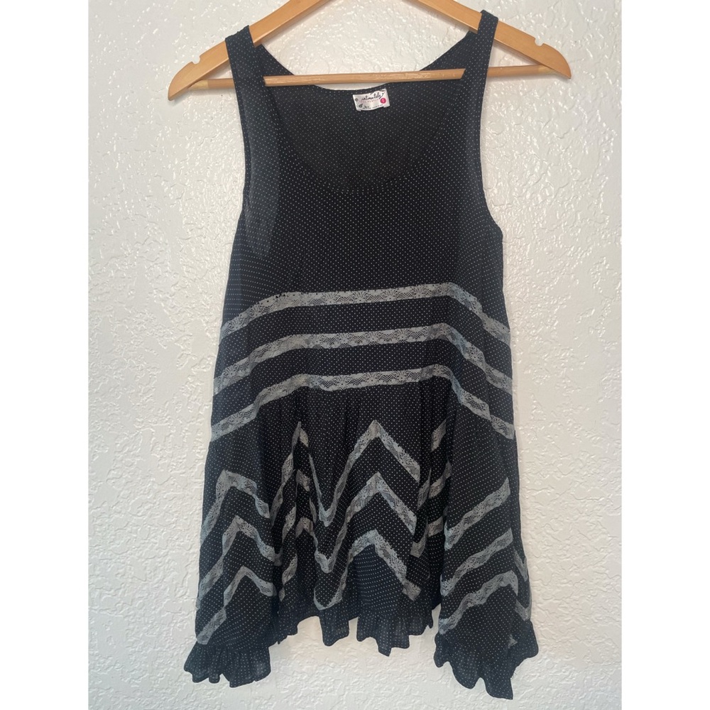 Intimately Free People Polka Dot Lace Swing Tunic